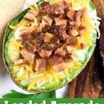 Are you looking for a delicious keto breakfast idea? These low carb loaded avocado baked eggs feature my favorite ketogenic ingredients - bacon, cheese, eggs and avocado!