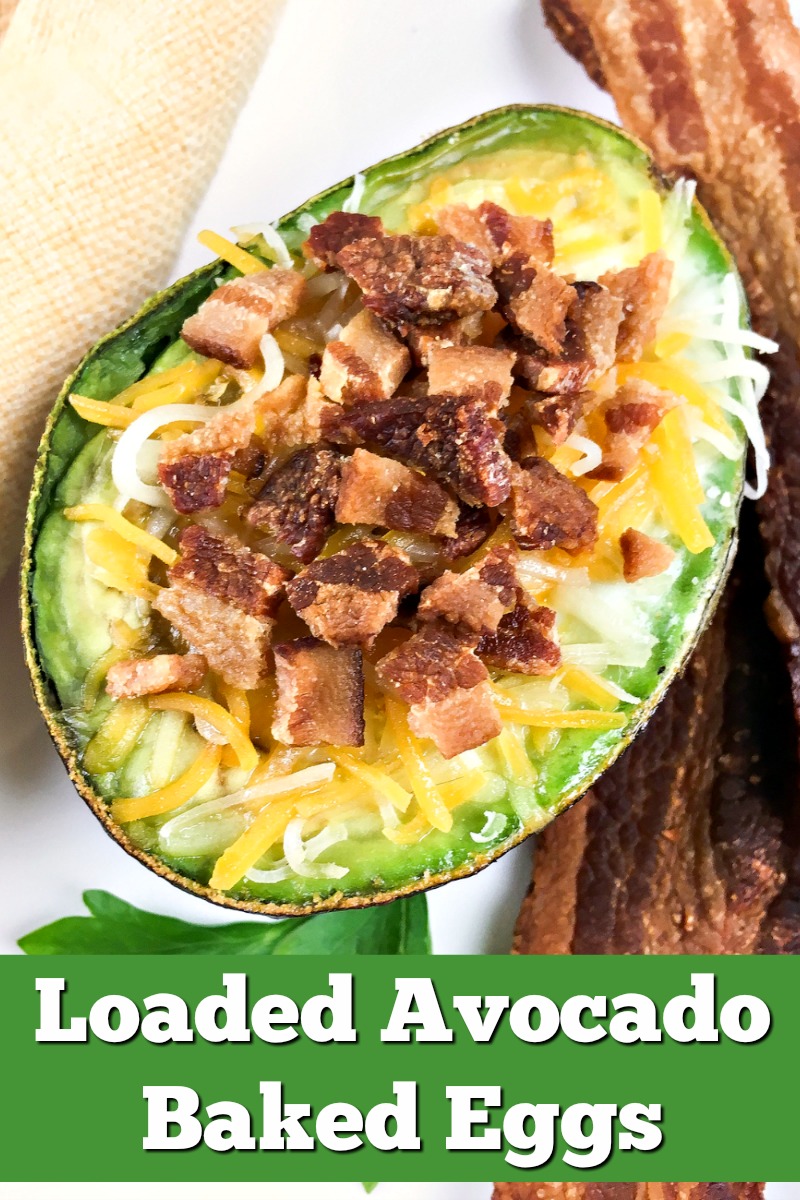Are you looking for a delicious keto breakfast idea? These low carb loaded avocado baked eggs feature my favorite ketogenic ingredients - bacon, cheese, eggs and avocado!