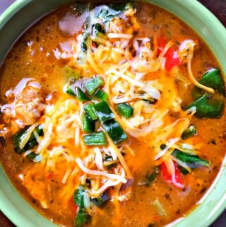 Looking for a nourishing soup that's keto diet plan approved? Try our Sausage Soup with Peppers and Spinach. It only has 3.9 carbs per serving!