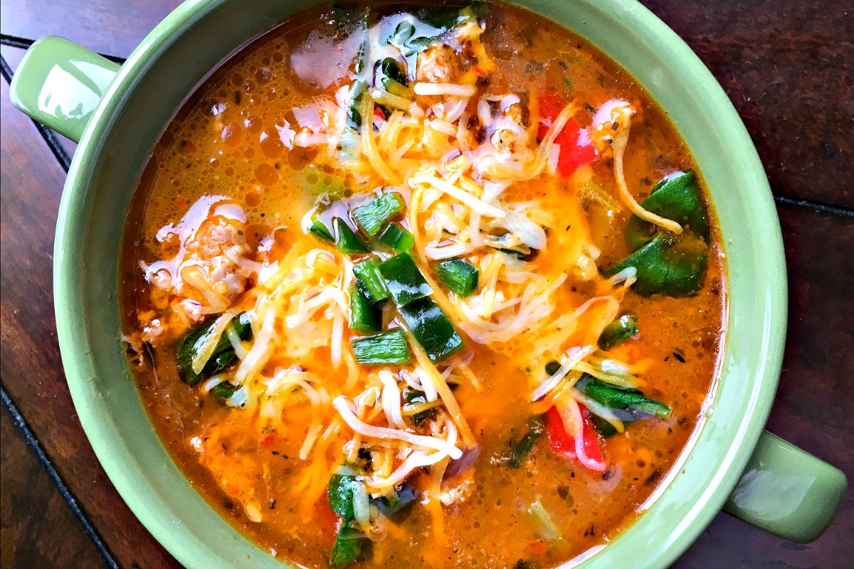 Looking for a nourishing soup that's keto diet plan approved? Try our Sausage Soup with Peppers and Spinach. It only has 3.9 carbs per serving!